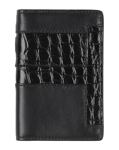 TOD'S Document holder Black Soft Leather