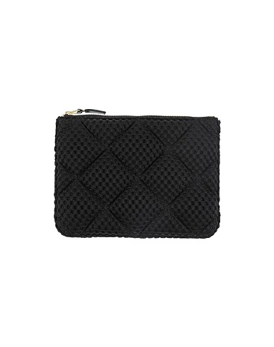 COMME des GARÇONS Pouch Black 100% Bovine leather, Polyether