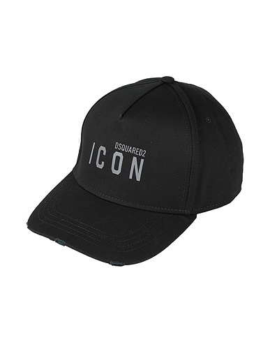 DSQUARED2 Hat ICON Black 100% Cotton