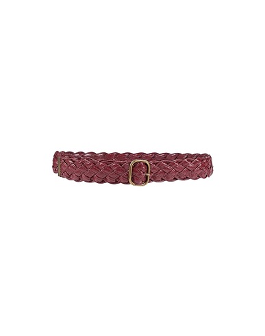 PHILOSOPHY di LORENZO SERAFINI Belts Brick red 51% Polyester, 49% Polyurethane