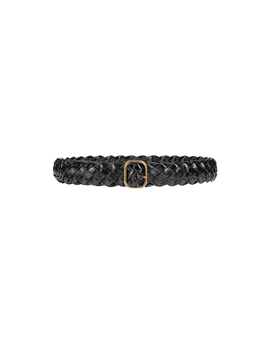 PHILOSOPHY di LORENZO SERAFINI Belts Black 51% Polyester, 49% Polyurethane