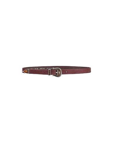 GOLDEN GOOSE Belts Chocolate brown 100% Soft Leather