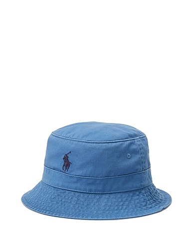 POLO RALPH LAUREN Mützen & Hüte COTTON CHINO BUCKET HAT
 Blaugrau 100% Baumwolle