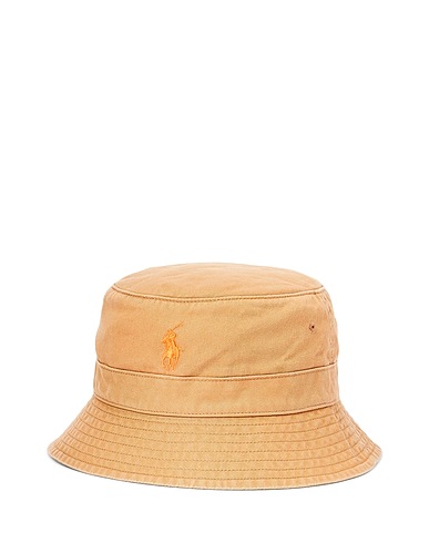 POLO RALPH LAUREN Chapeau COTTON CHINO BUCKET HAT
 Camel 100% Coton