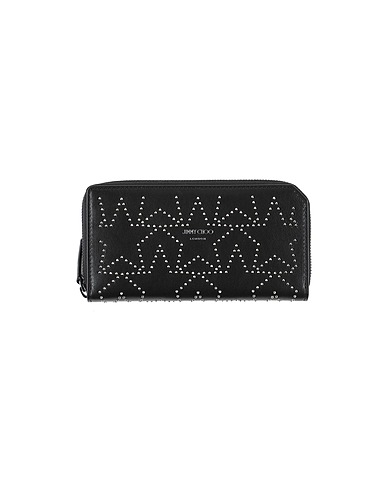 JIMMY CHOO Бумажник Чёрный Кожа