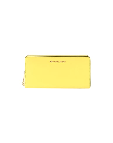 MICHAEL MICHAEL KORS Wallet Pastel yellow Soft Leather