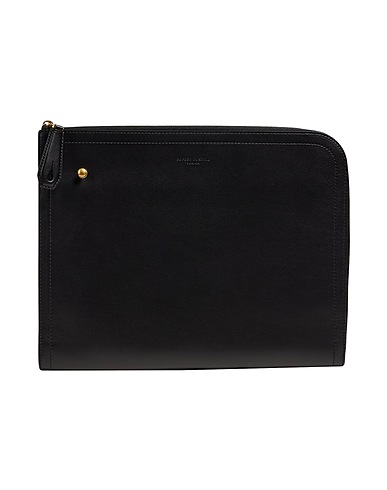 DUNHILL Handbag Black Soft Leather