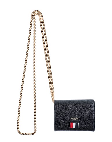 THOM BROWNE Wallet Black Soft Leather