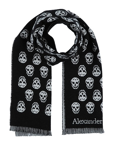 MCQUEEN Scarves and foulards White 100% Wool