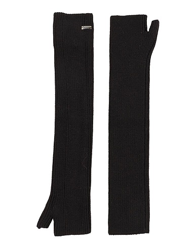 HERNO Gloves Black 50% Acrylic, 50% Wool