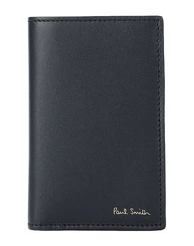 PAUL SMITH 財布 MEN WALLET CC INTMUL
 ブラック 牛革（カーフ） 50% / 羊革（ラムスキン） 50%