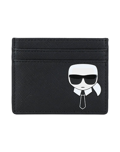 KARL LAGERFELD Petite maroquinerie K/IKONIK CLASSIC CARD HOLDER
 Noir 100% Polyuréthane