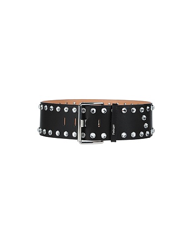 TWINSET High-waist belt Black 100% Cow leather