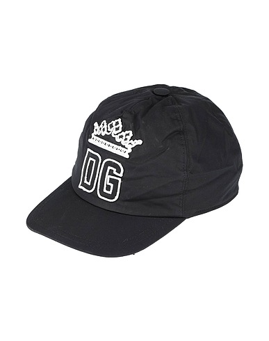 DOLCE&GABBANA 帽子 ブラック コットン 100%