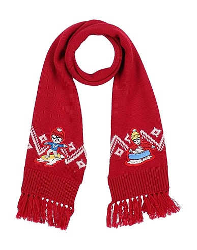 DOLCE & GABBANA Scarves and foulards Red 100% Virgin Wool, Viscose, Polyester, Wool, Acrylic