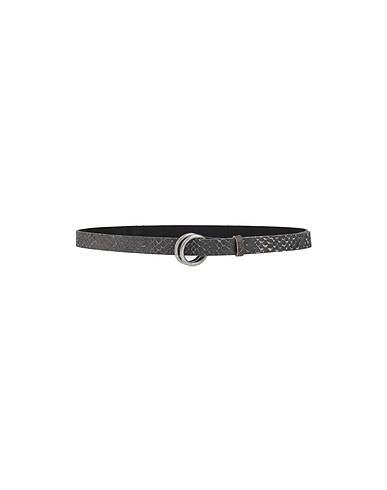 BLOUSON Regular belt Charcoal Soft Leather