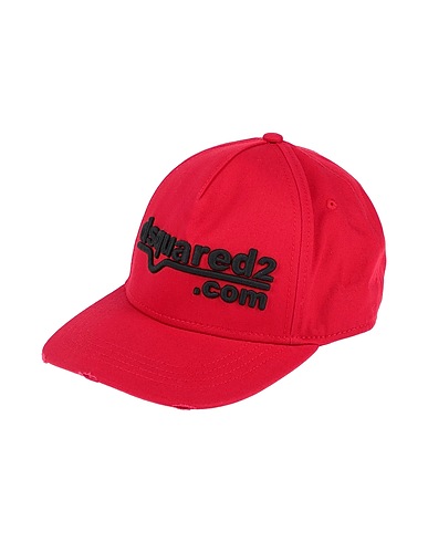 DSQUARED2 Hat Red 100% Cotton