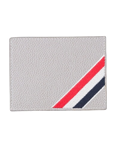 THOM BROWNE Document holder Grey Soft Leather