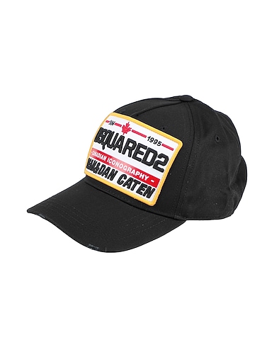 DSQUARED2 Hat Black 100% Cotton