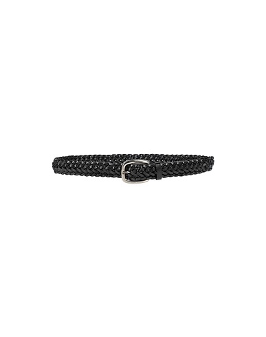 GOLDEN GOOSE Leather belt Black Soft Leather