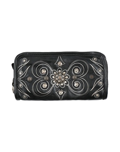 CAMPOMAGGI Wallet Black Cowhide
