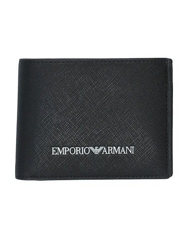 EMPORIO ARMANI Wallet Black Leather