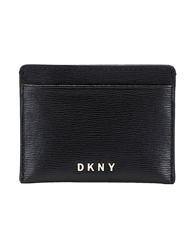 DKNY Small Leather Goods BRYANT-CARD HOLDER-S
 Black 100% Cow leather