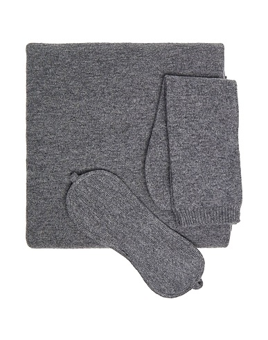 8 by YOOX Accessories sets WOOL-CASHMIRE LOUNGE SET
 Grey 90% Wool, 10% Cashmere