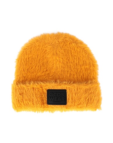 GCDS Hat Ocher 50% Polyamide, 25% Acrylic, 25% Wool