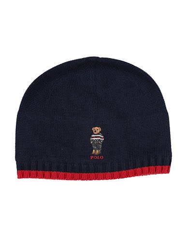 POLO RALPH LAUREN Hat Polo Bear Cotton Hat
 Midnight blue 100% Cotton