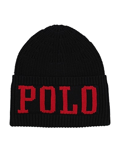 POLO RALPH LAUREN Cappello Nero 100% Cotone