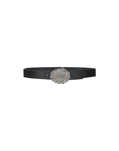 VERSACE JEANS COUTURE Regular belt Black Calfskin