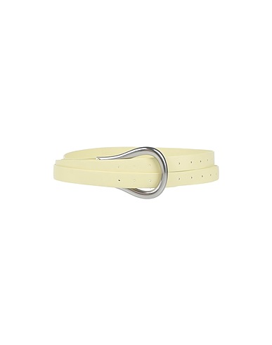 BOTTEGA VENETA High-waist belt Pastel yellow Soft Leather
