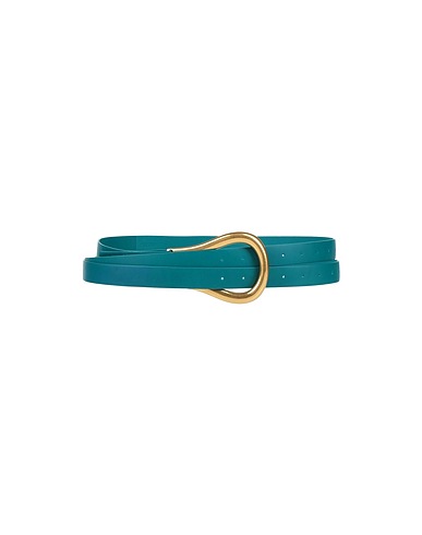 BOTTEGA VENETA High-waist belt VERDE PETROLIO Soft Leather