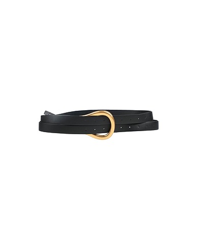 BOTTEGA VENETA High-waist belt Black Soft Leather