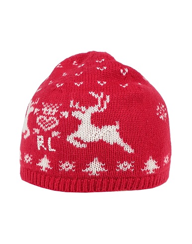 POLO RALPH LAUREN Hat Red 52% Cotton, 26% Wool, 22% Nylon