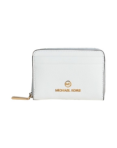 MICHAEL MICHAEL KORS Portafoglio SM ZA COIN CARD CASE Bianco 100% Pelle di bovino