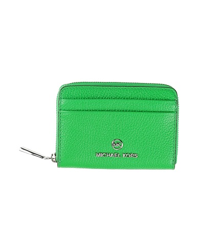 MICHAEL MICHAEL KORS Portafoglio SM ZA COIN CARD CASE Verde 100% Pelle di bovino