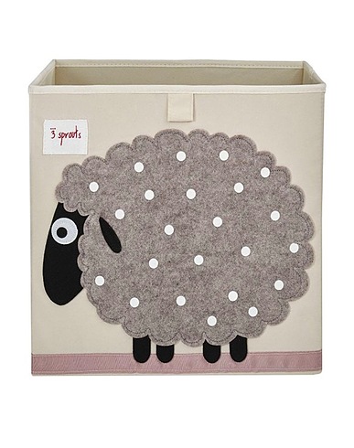 3 SPROUTS Behälter und Korb Beige 100% Polyester