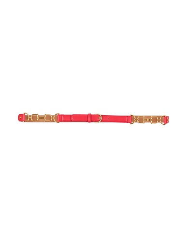 ELISABETTA FRANCHI Belts Red Textile fibres