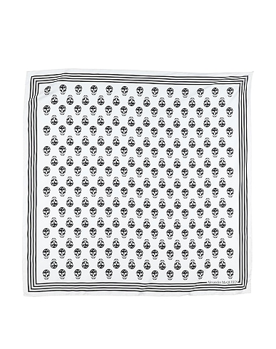 MCQUEEN Scarves and foulards White 100% Silk