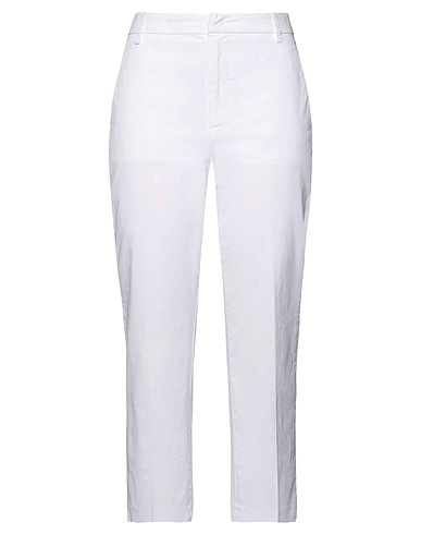 DONDUP Pantalone Bianco 96% Cotone, 4% Elastan