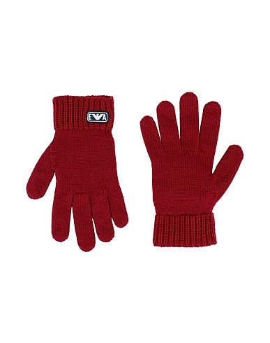 EMPORIO ARMANI Handschuhe Ziegelrot 100% Schurwolle