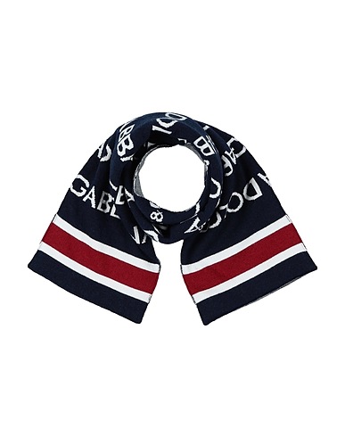 DOLCE&GABBANA Sciarpe e foulard Blu notte 40% Lana Vergine, 25% Poliammide, 25% Viscosa, 10% Cachemire