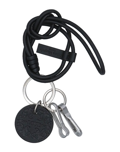 MAISON MARGIELA Key ring Black 100% Bovine leather, Metal