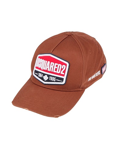 DSQUARED2 Hat Brown 100% Cotton