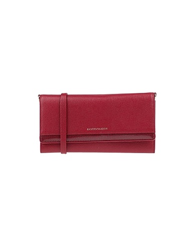 BORBONESE Wallet Burgundy 85% Soft Leather, 15% PVC - Polyvinyl chloride