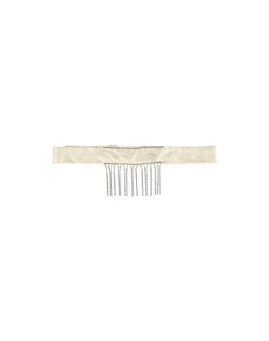 LES INCONNUS High-waist belt White 100% Silk