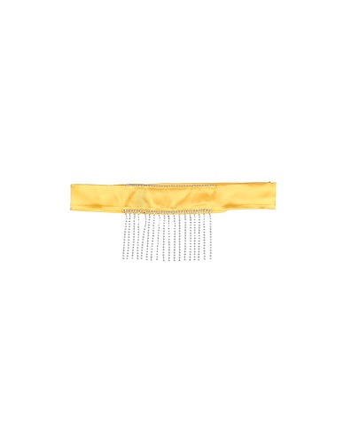 LES INCONNUS High-waist belt Yellow 100% Silk