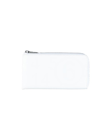 MM6 MAISON MARGIELA Wallet White 51% Polyurethane, 34% Cotton, 15% Polyester